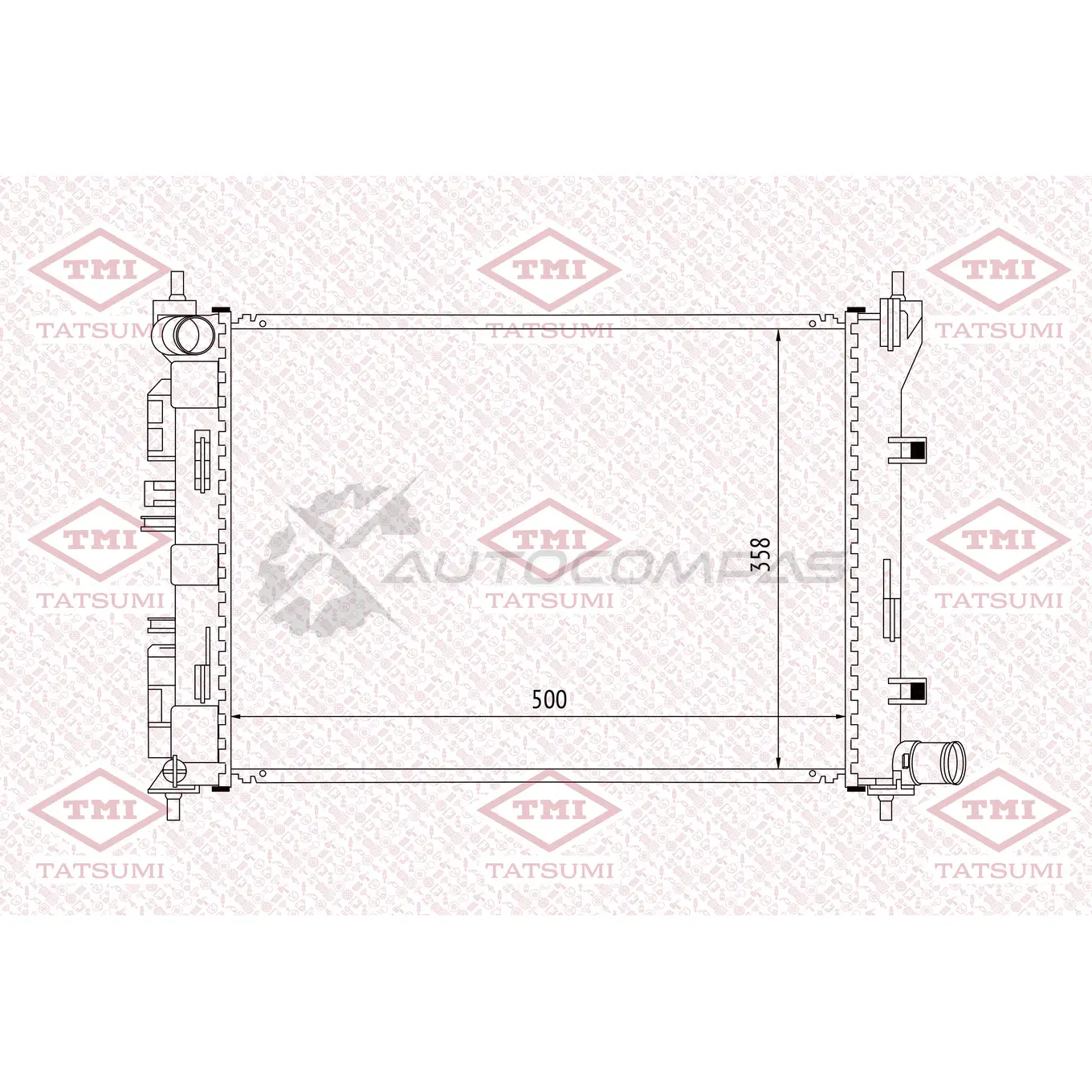 Радиатор охлаждения TATSUMI PJ AKU1 1439840134 TGA1181