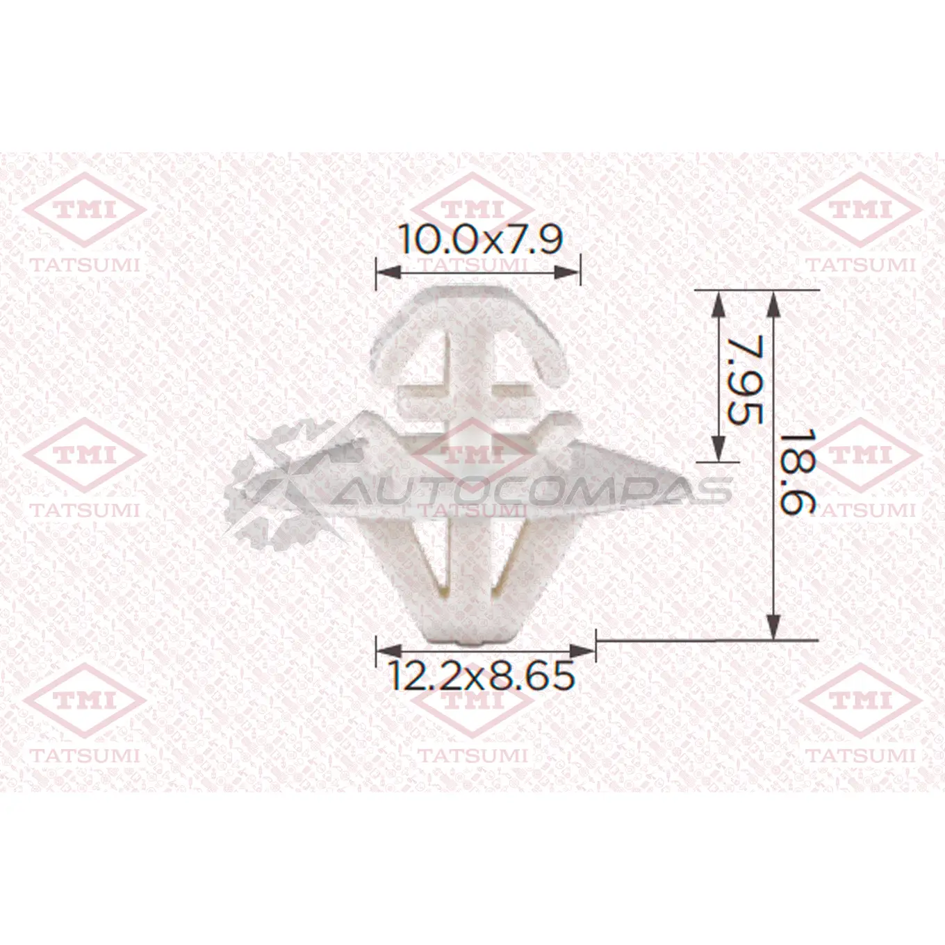 Клипса автомобильная [по 10 штук] TATSUMI TJB1652 RC3G 6D 1441224812