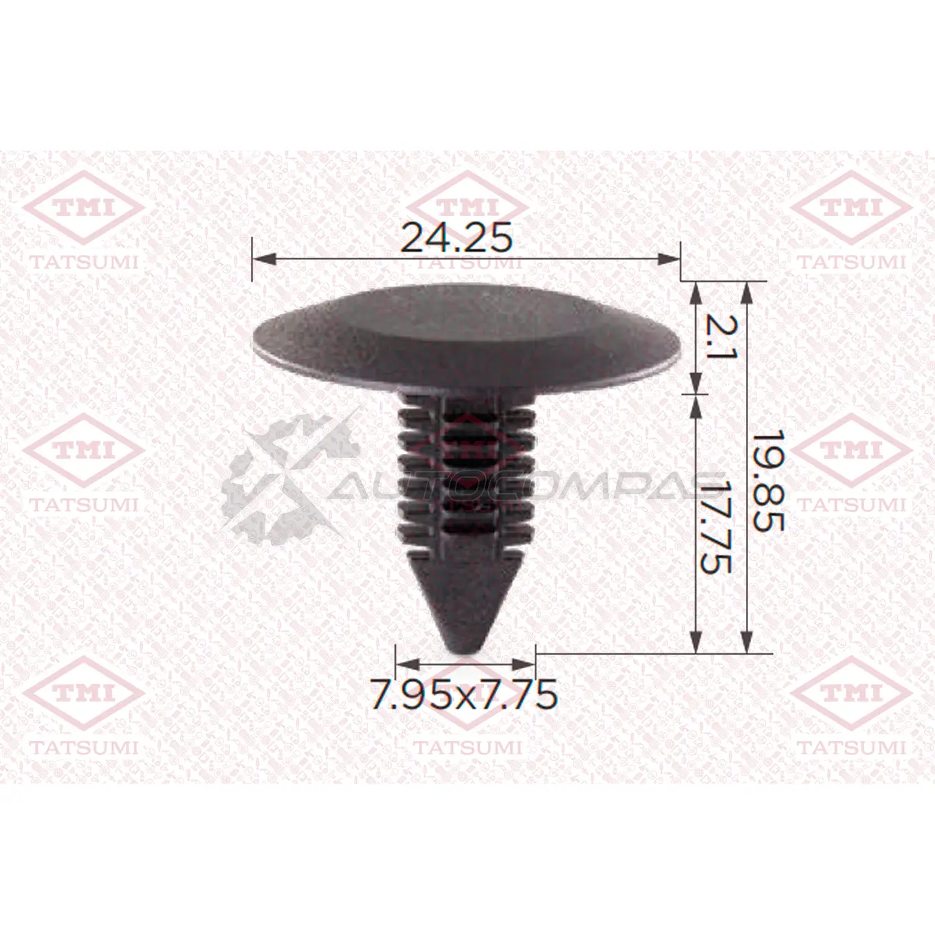 Клипса автомобильная [по 10 штук] TATSUMI TJB1657 QGR SD 1441224871