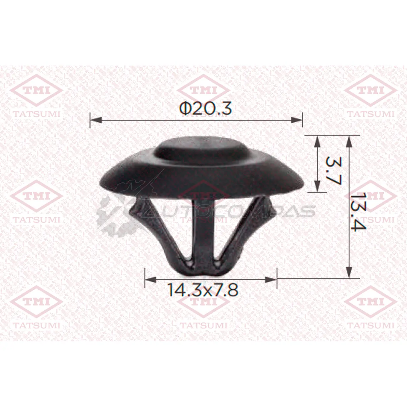 Клипса автомобильная [по 10 штук] TATSUMI TJB1753 1441224910 PU IMX47