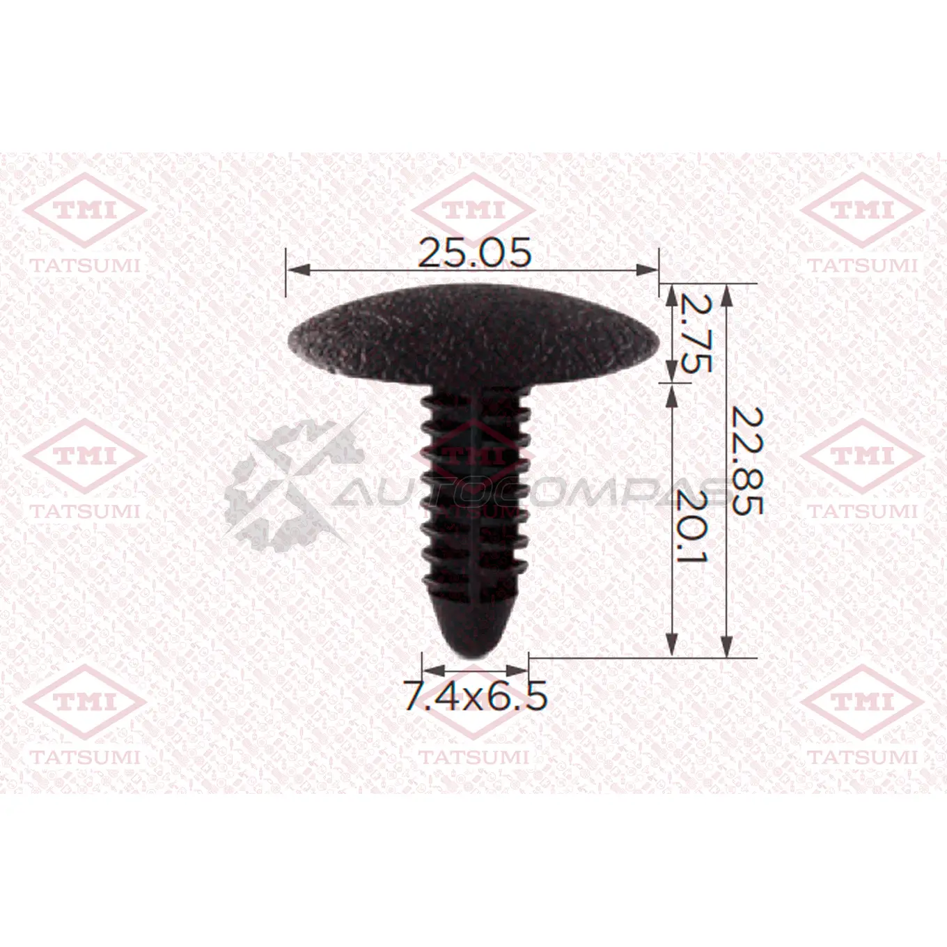 Клипса автомобильная [по 10 штук] TATSUMI 62 W2U5 TJB1650 1441224968