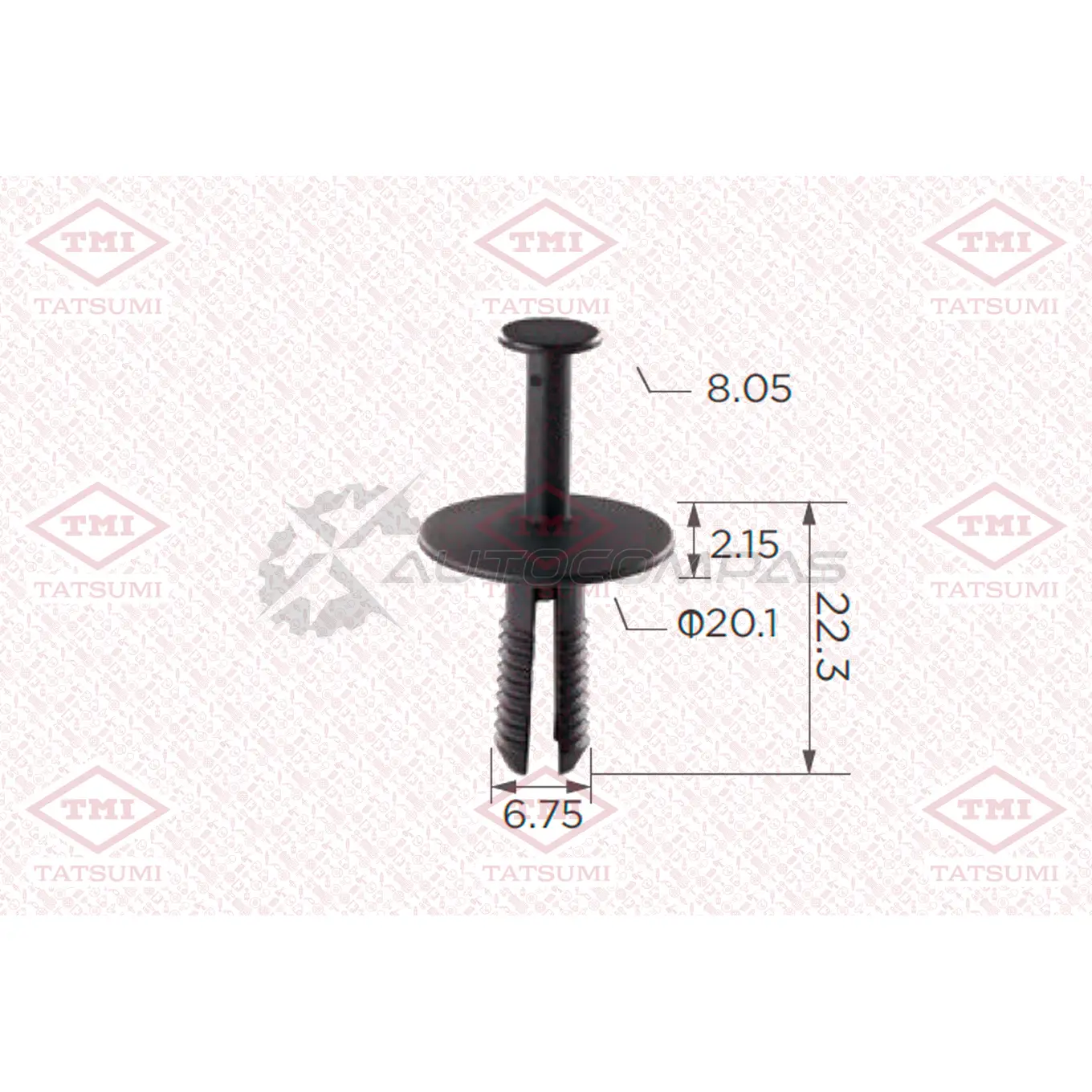 Клипса автомобильная [по 10 штук] TATSUMI TJB1635 FHZ QG 1441225015