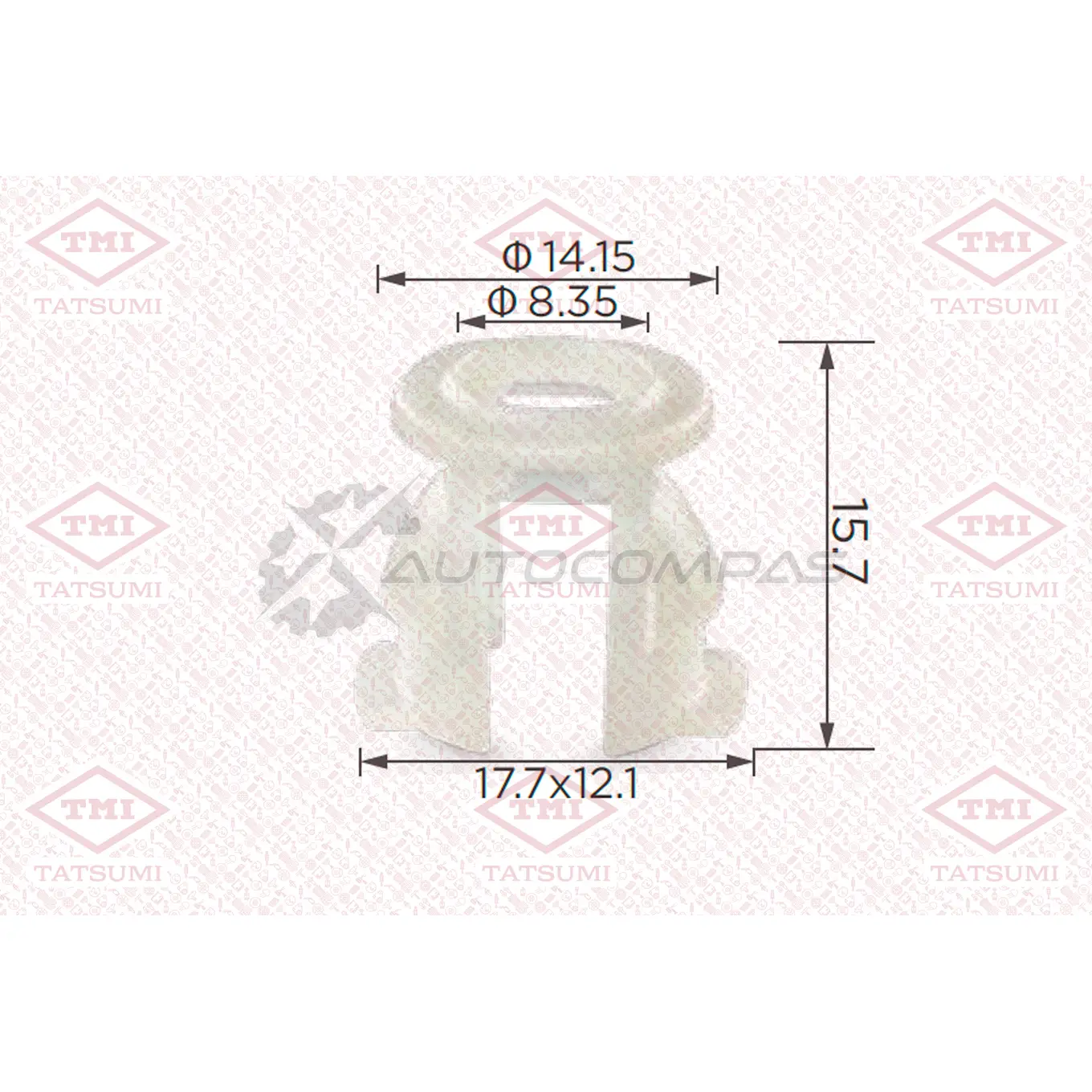 Клипса автомобильная [по 10 штук] TATSUMI TJB1742 K ODZ5R 1441225041
