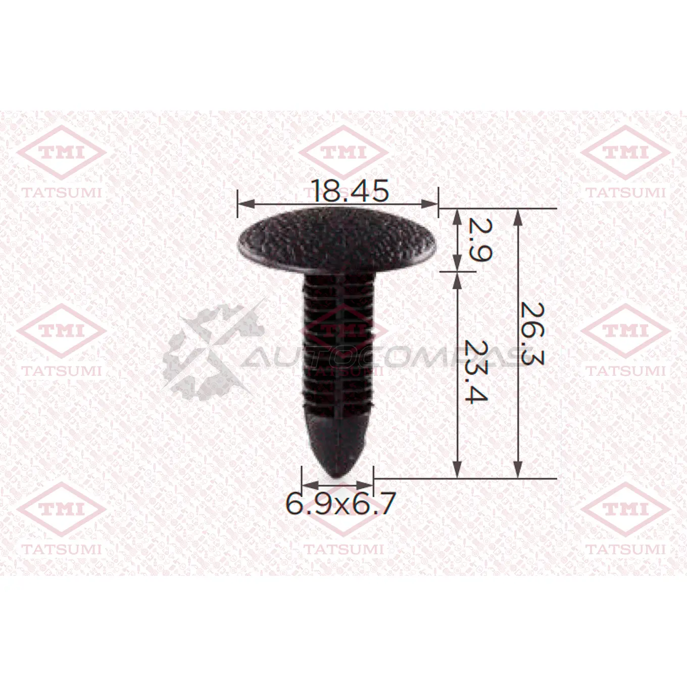 Клипса автомобильная [по 10 штук] TATSUMI TJB1743 1441225047 FBF DJ