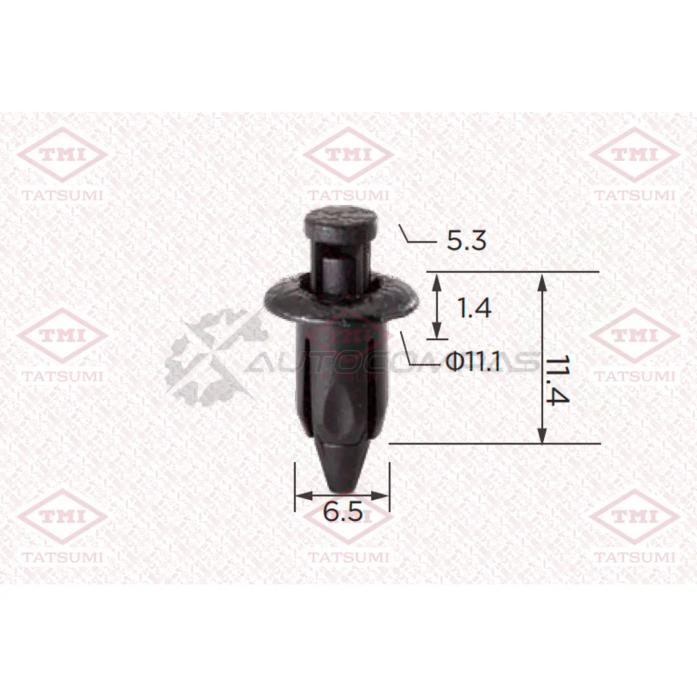 Клипса автомобильная [по 10 штук] TATSUMI TJB1730 ECU HZY 1441225168