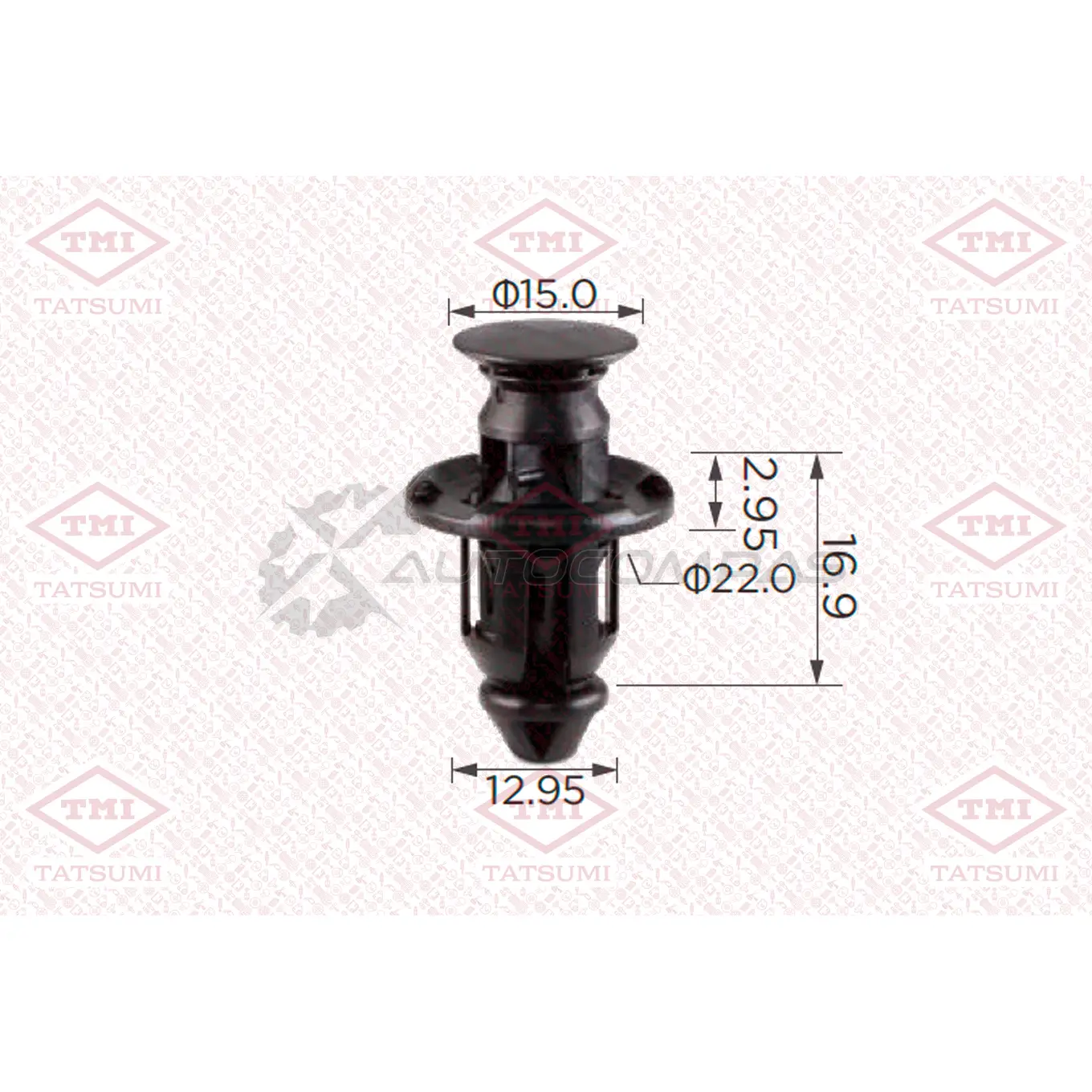 Клипса автомобильная [по 10 штук] TATSUMI KHS A2I9 1441225177 TJB1673