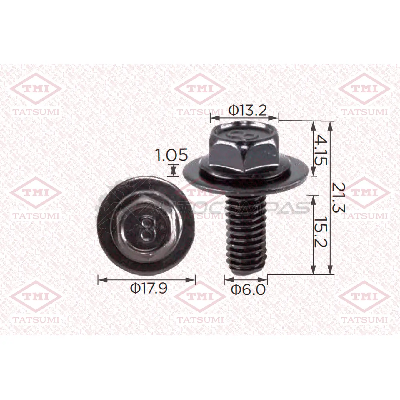 Клипса автомобильная [по 10 штук] TATSUMI R9YV TJ TJB1748 1441225227