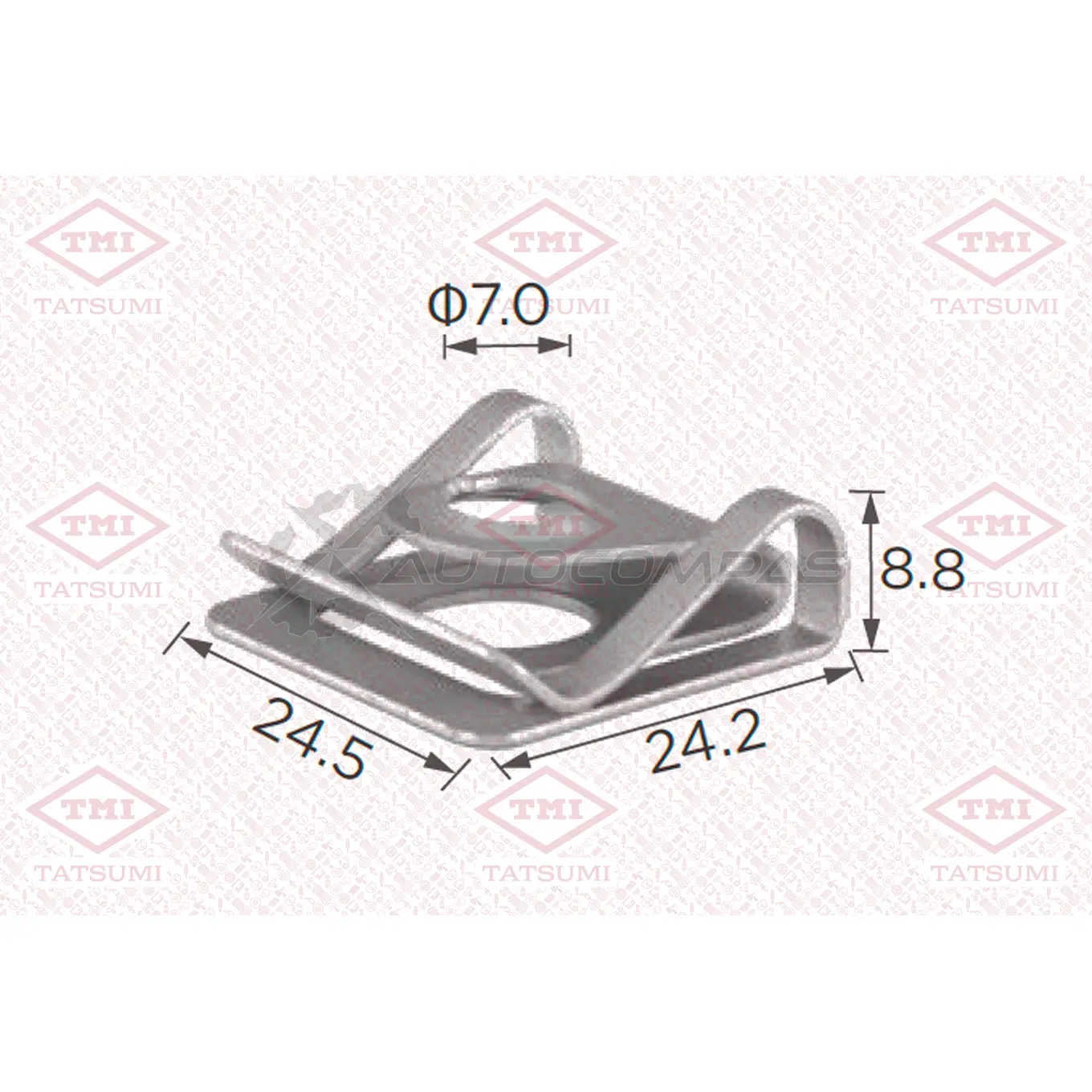 Клипса автомобильная [по 10 штук] TATSUMI TJB1717 I8RH0 7 1441225263 изображение 0