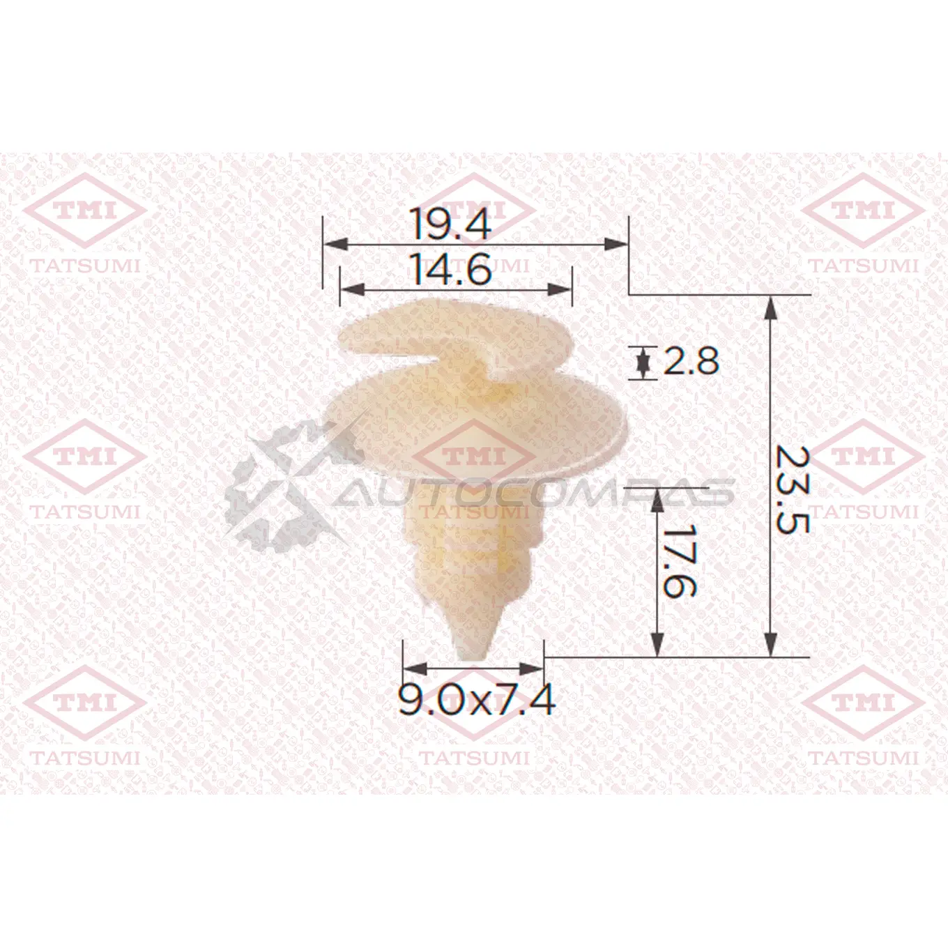 Клипса автомобильная [по 10 штук] TATSUMI 625U KF 1441225284 TJB1576