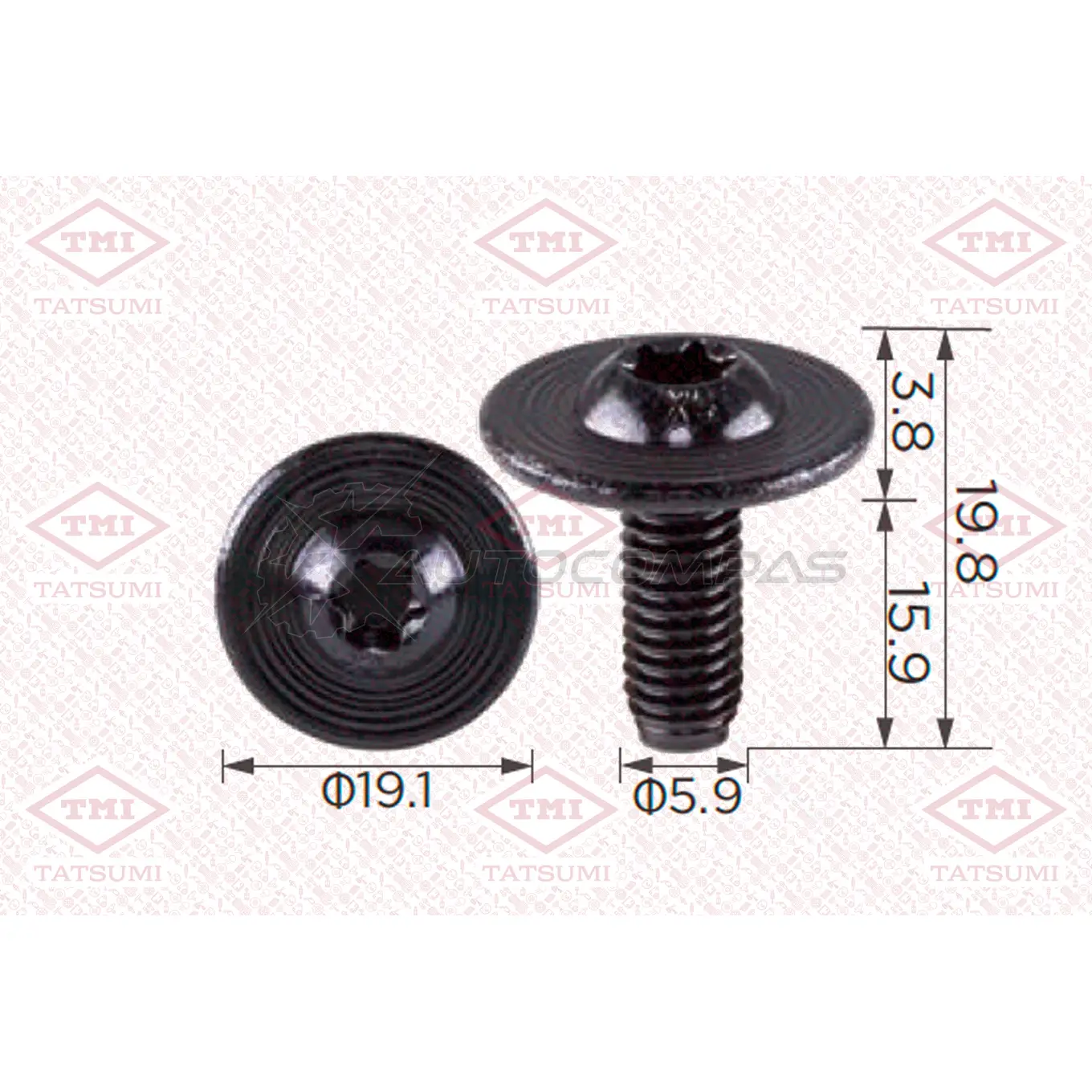 Клипса автомобильная [по 10 штук] TATSUMI TJB1812 M7 AT0 1441225306