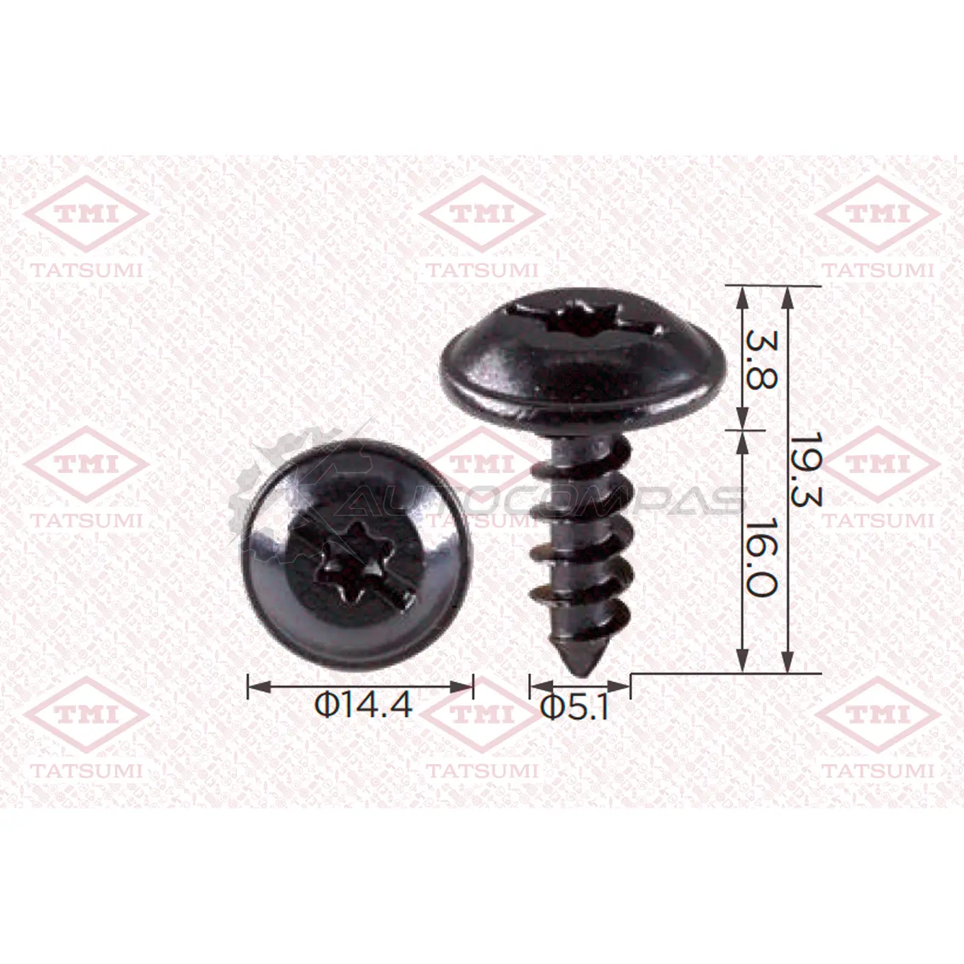 Клипса автомобильная [по 10 штук] TATSUMI TJB1823 HV 2LE5 1441225314