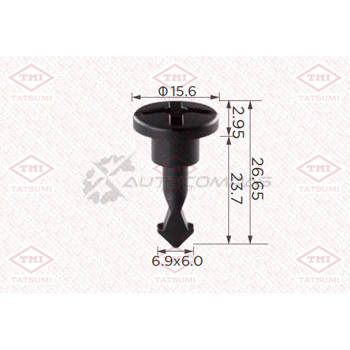 Клипса автомобильная [по 10 штук] TATSUMI 5W 67SN TJB1796 1441225332