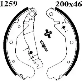 Тормозные колодки, комплект BSF 1XYF JWE 1274873059 07155 U6S6BMV изображение 0