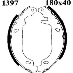 Тормозные колодки, комплект BSF 1274873079 MS1UA 07167 C59WE 8 изображение 0