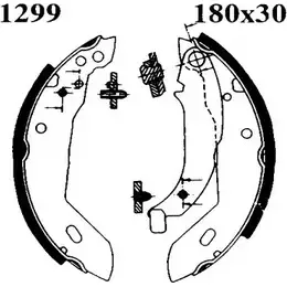 Тормозные колодки, комплект BSF 1274873207 T0SJEI 07244 H2 IEO изображение 0