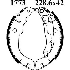 Тормозные колодки, комплект BSF 07552 FC2DF L TLZL1I 1274873547 изображение 0