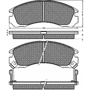 Тормозные колодки, дисковые, комплект BSF 10115 ZEQCENQ G8 KHQ 1274873851 изображение 0