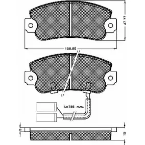 Тормозные колодки, дисковые, комплект BSF 10318 R4 LZRIY 2OXXHF 1274876005