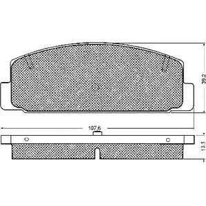 Тормозные колодки, дисковые, комплект BSF 10746 1274881293 XW AKL9 OXH4ALY изображение 0