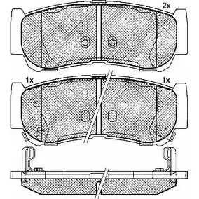 Тормозные колодки, дисковые, комплект BSF 1274883145 Z26 O9M6 SRVDB7H 10922 изображение 0