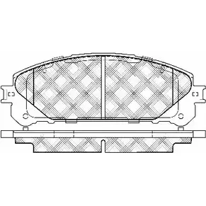 Тормозные колодки, дисковые, комплект BSF M1 SB2 20104 1274892431 A0MTR изображение 0