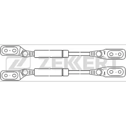 Амортизатор багажника, упор задней двери ZEKKERT 1275162689 KT6WQ GX Q5I GF-1540 изображение 0