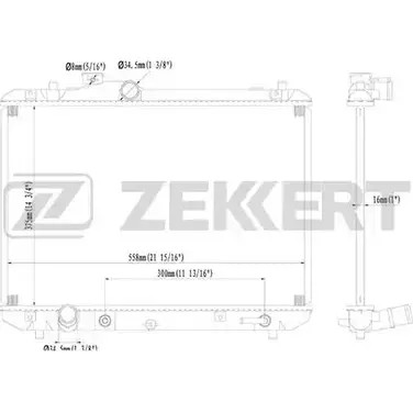 Радиатор охлаждения двигателя ZEKKERT HORIG 1275187405 MK-1197 NRR 840 изображение 0