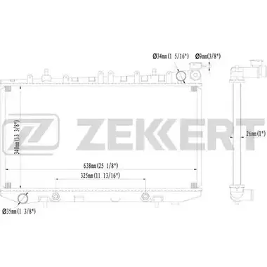 Радиатор охлаждения двигателя ZEKKERT 63AKMW8 ICLG4 N MK-1319 1275189307