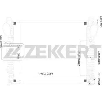 Радиатор охлаждения двигателя ZEKKERT MK-1389 TVZCVC Y4VW W 1275190239 изображение 0