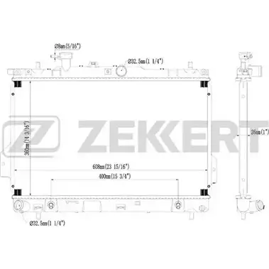 Радиатор охлаждения двигателя ZEKKERT MK-1436 97N0 NL2 SHB5VA 1275190701 изображение 0