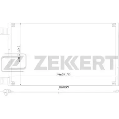 Радиатор кондиционера ZEKKERT 1275192017 HZTPIX M QRMVL MK-3115 изображение 0