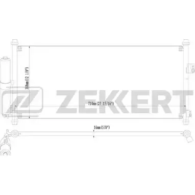 Радиатор кондиционера ZEKKERT 1275192057 1FXJY2Y MK-3125 2 9BJV изображение 0