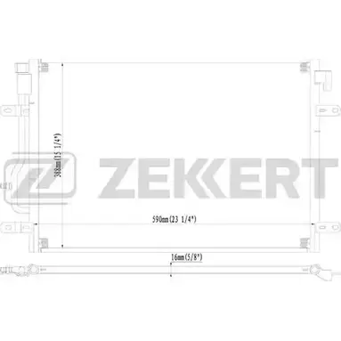 Радиатор кондиционера ZEKKERT 1275192119 JF UPA F27AO MK-3130 изображение 0