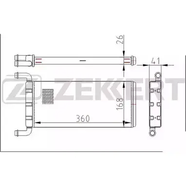 Радиатор печки, теплообменник ZEKKERT MK-5079 1275192745 F A82ITS MAV4X изображение 0