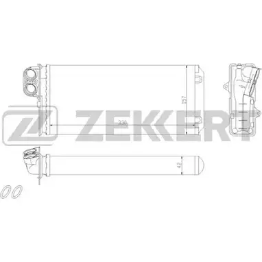 Радиатор печки, теплообменник ZEKKERT MK-5092 XUJ6E 2U4 1Z 1275192851 изображение 0