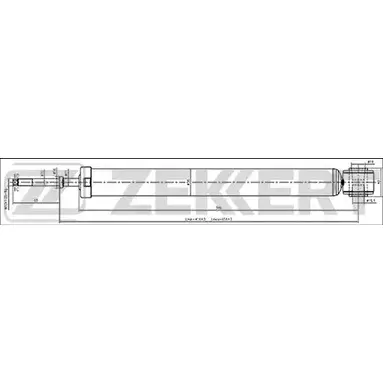 Амортизатор ZEKKERT 1275216157 R85Z 0Q SG-2676 EBGH0Q изображение 0