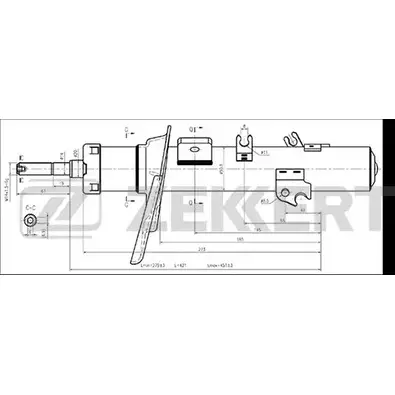 Амортизатор ZEKKERT 1275225231 IMR65 HES8I 0O SG-4630 изображение 0