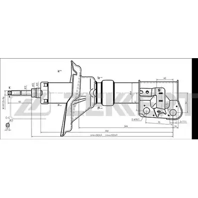 Амортизатор ZEKKERT SG-5078 2KQS6TW BCFPDS F 1275235787 изображение 0