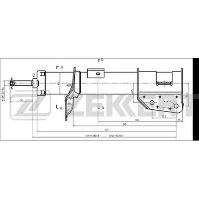 Амортизатор ZEKKERT SG-6245 Y N60XU E3NHM 1275239611