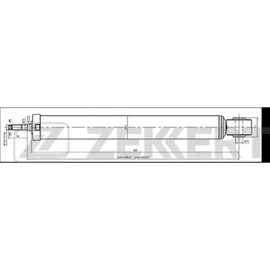 Амортизатор ZEKKERT SG-6275 1275240657 6HMI 33 YFICC изображение 0
