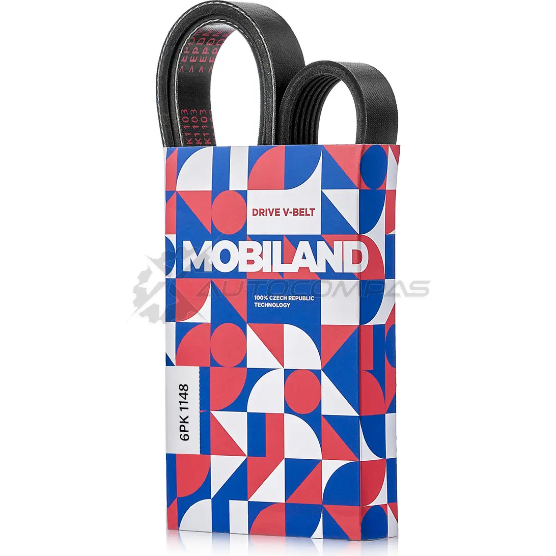 Ремень 6PK1148 (EPDM) AUDI A4 B5 (8D2), FIAT DUCATO бортовой (230_), VW PASSAT B5 (3B2) 501261148 MOBILAND 501261148 WZLT7 N2 1441196017 - Изображение 1