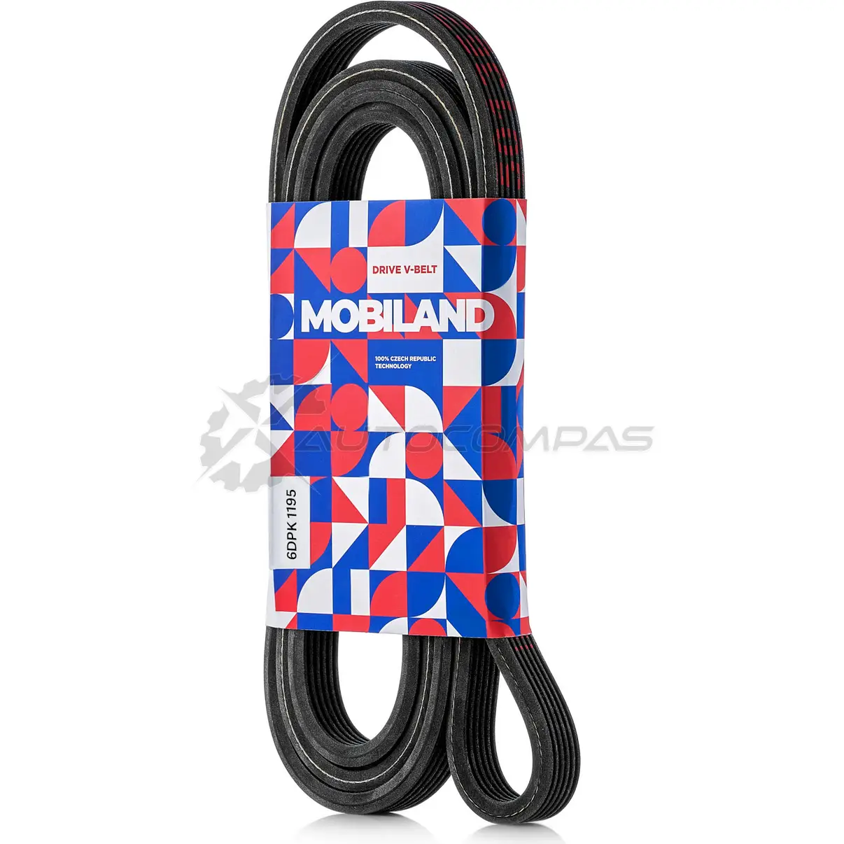 Ремень 6DPK1195 (EPDM) VW POLO (9N_) 501361195 MOBILAND 1441196025 501361195 YF N6O - Изображение 1