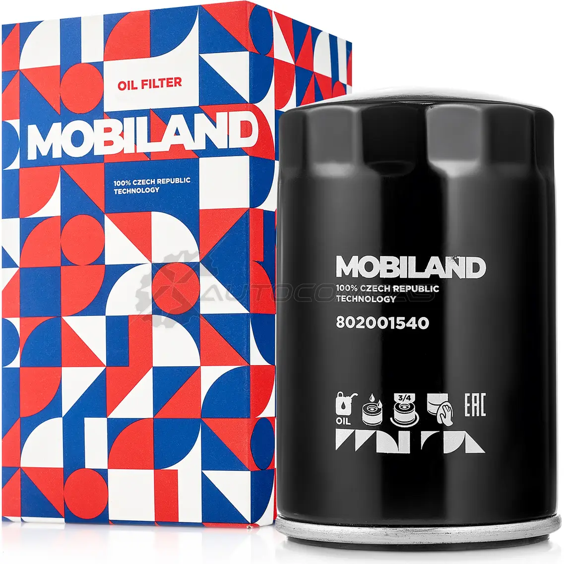 Фильтр масляный SKODA OCTAVIA II (1Z3), VW POLO (9N_), VW JETTA IV (162, 163, AV3, AV2), AUDI A4 B7 (8EC) 802001540 MOBILAND 1T I7AV 1441196093 802001540 - Изображение 1
