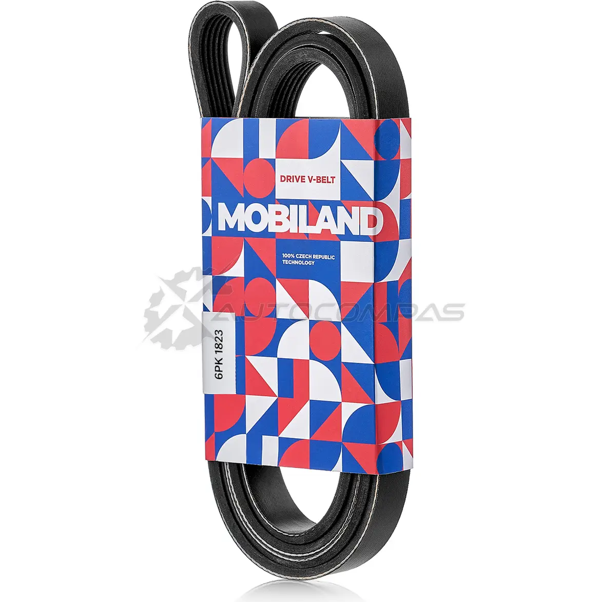 Ремень 6PK1823 (EPDM) RENAULT LOGAN I (LS_), SANDERO/STEPWAY I (BS_) 501261823 MOBILAND 501261823 3D P1U 1441196450 - Изображение 1