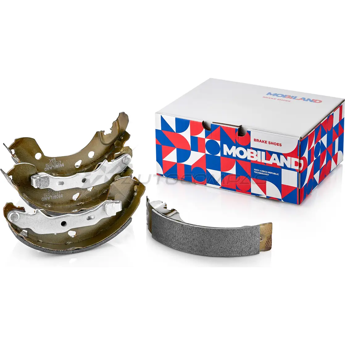 Колодки тормозные барабанные (4 шт.) NISSAN NOTE (E11, NE11), RENAULT CLIO III (BR0/1, CR0/1) (203x38) 431203050 MOBILAND 1441197404 431203050 WE 6XX3 - Изображение 1