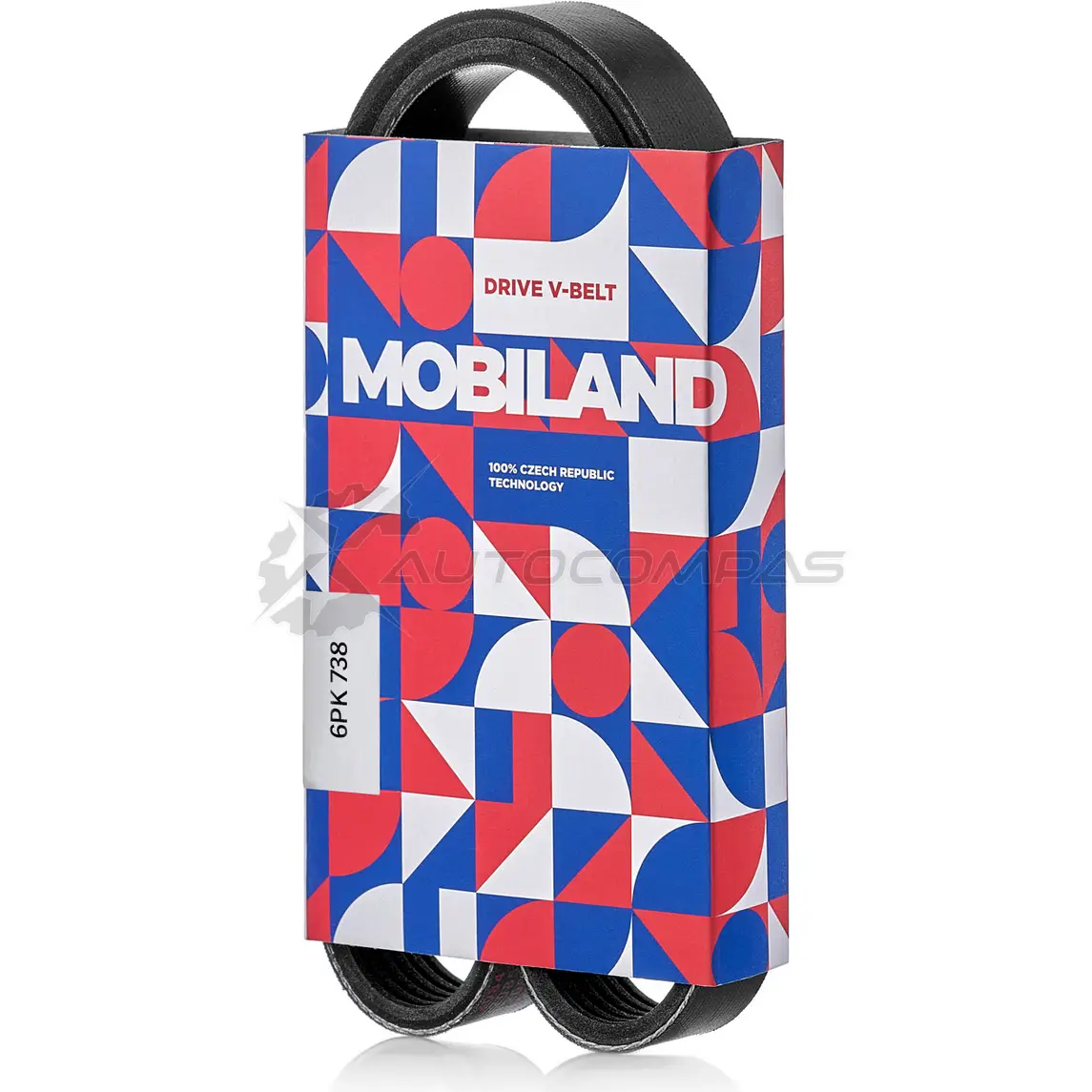 Ремень 6PK738 (EPDM) VW POLO (9N_), GOLF PLUS V (5M1, 521), GOLF V (1K1), SKODA OCTAVIA II (1Z3) 501260738 MOBILAND 7DR 75V6 501260738 1441197519 - Изображение 1
