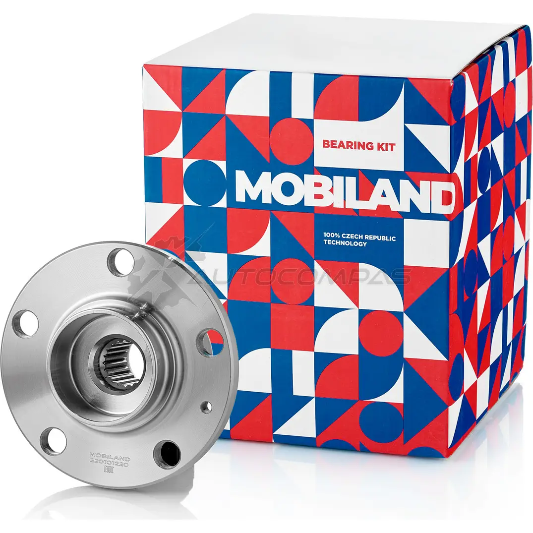 Ступица колеса передняя VW POLO (9N_), SKODA FABIA I (6Y2) [с кольцом ABS] 220101220 MOBILAND LF 7DI 1441197535 220101220 - Изображение 1