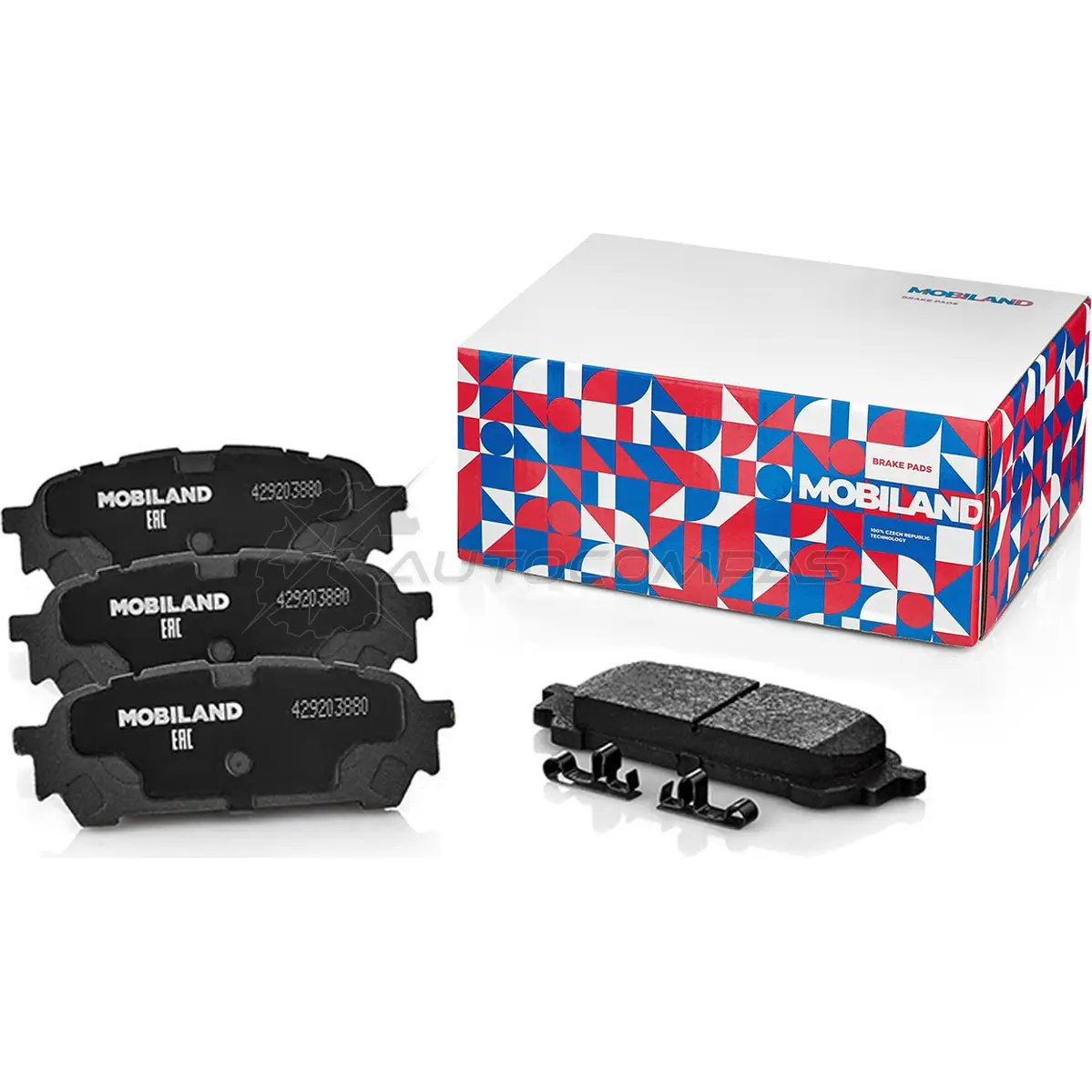 Колодки тормозные дисковые задние (4 шт.) с п/шум. пласт. SUBARU FORESTER (SG_) [звук. датч.] 429203880 MOBILAND 429203880 WWAM C 1441197557