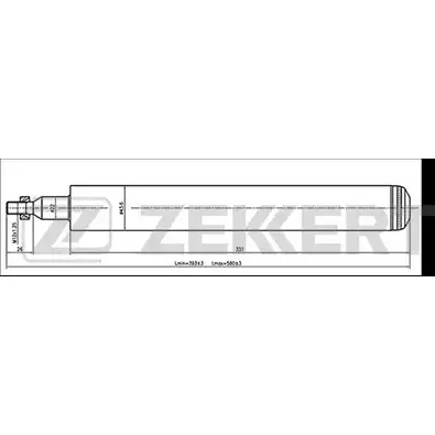Амортизатор ZEKKERT 1275250037 NGXD7 SO-6027 Q0AW 8 изображение 0