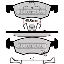 Тормозные колодки, дисковые, комплект JURATEK OQ60D JCP8076 4E R1S2 1275731789 изображение 0